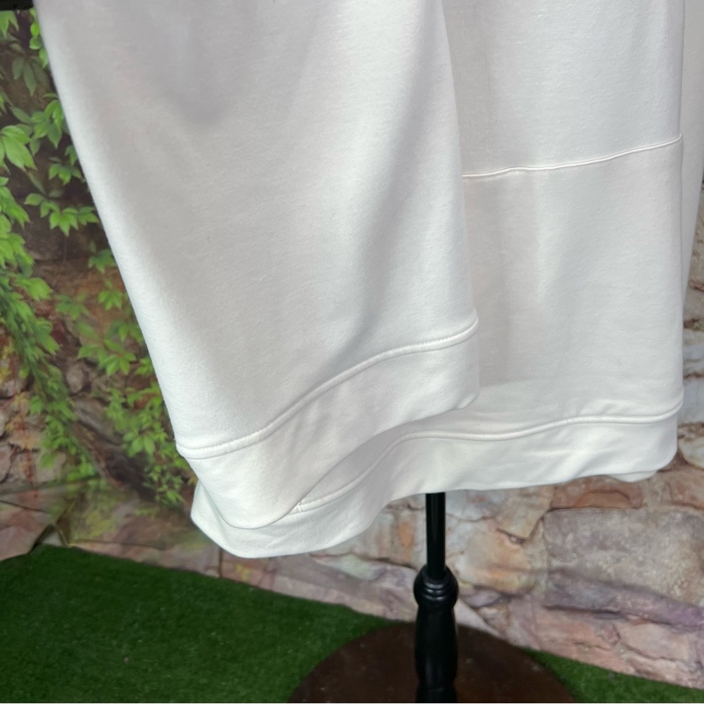 ALL IN MOTION Cream Ultra-Soft Wide Cuff Hooded Sweatshirt, XL - Picture 8 of 9